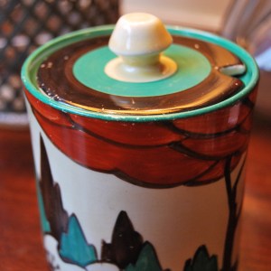 Original 1920s Clarice Cliff Jam Pot