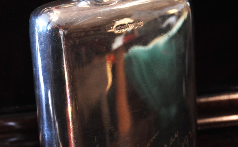 Solid Silver English Hip&nbsp;Flask