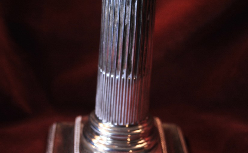 Early Victorian English Silver Candlestick&nbsp;£89