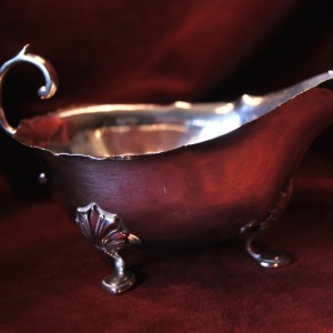 English Silver Sauce Boat, Birmingham 1940