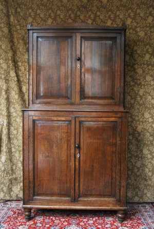 Antique Regency Provincial Oak Country Housekeepers Cupboard, £795