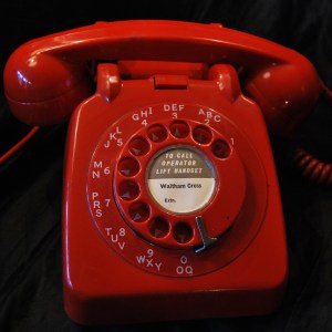 Original late 1950s GPO Red Lacquer-finish Telephone £39 