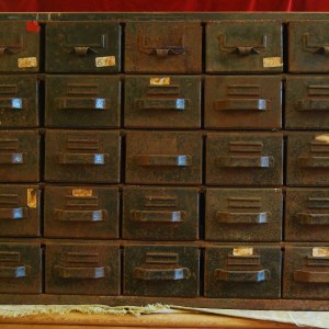 Industrial Metal 25 Drawer Metal Chest, SOLD