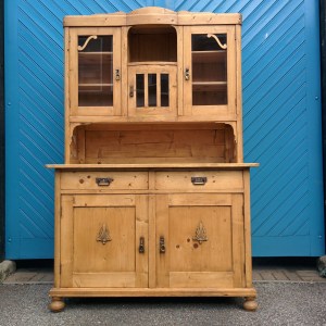 Antique Continental Dresser With Glazed Top 