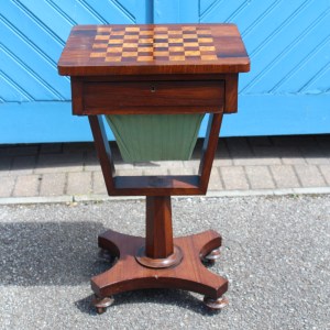 Regency Period Rosewood Sewing Table, A/F £495 