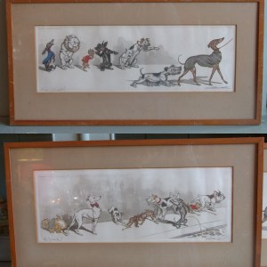 ‘Dirty Dogs of Paris’ signed Lithograph scenes by Boris O’Klein 