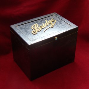 Edwardian Chrome Plated Bridge Playing Card Box