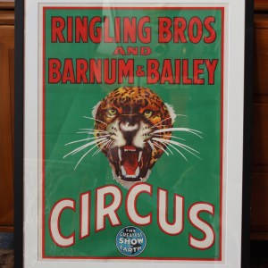 Original 1940s/1950s Lithographic Poster for Ring Ling Bros. & Barnum and Bailey Circus 