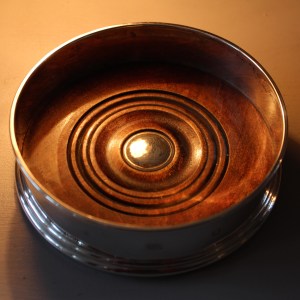 English Silver Hallmarked Wine Coasters 