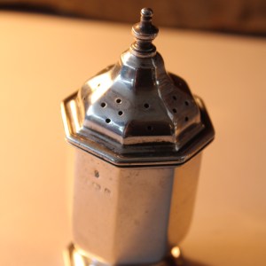 Solid Silver English Hallmarked Salt & Pepper Shakers 