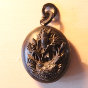 Decorative Victorian Vulcanite Locket 